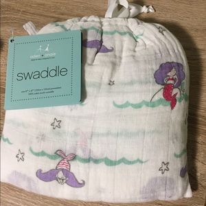 Aden + Anais swaddle blanket mermaids